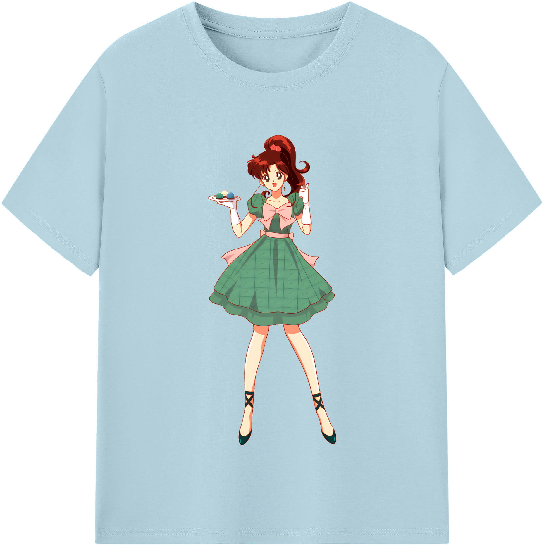 （画像用） 美少女戦士セーラームーン 木野 まこと きの まこと Sailor Moon Kino Makoto （セーラージュピター；Sailor Jupiter） 綿100％半袖Tシャツ（フロントプリント）